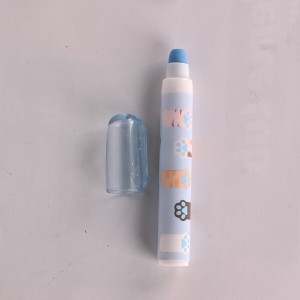 Borrador puntillas c/estampado huella de gato Azul TF-2599 12 cm