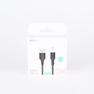 Cable USB-IP 2.4A Negro WD-25L 2 m