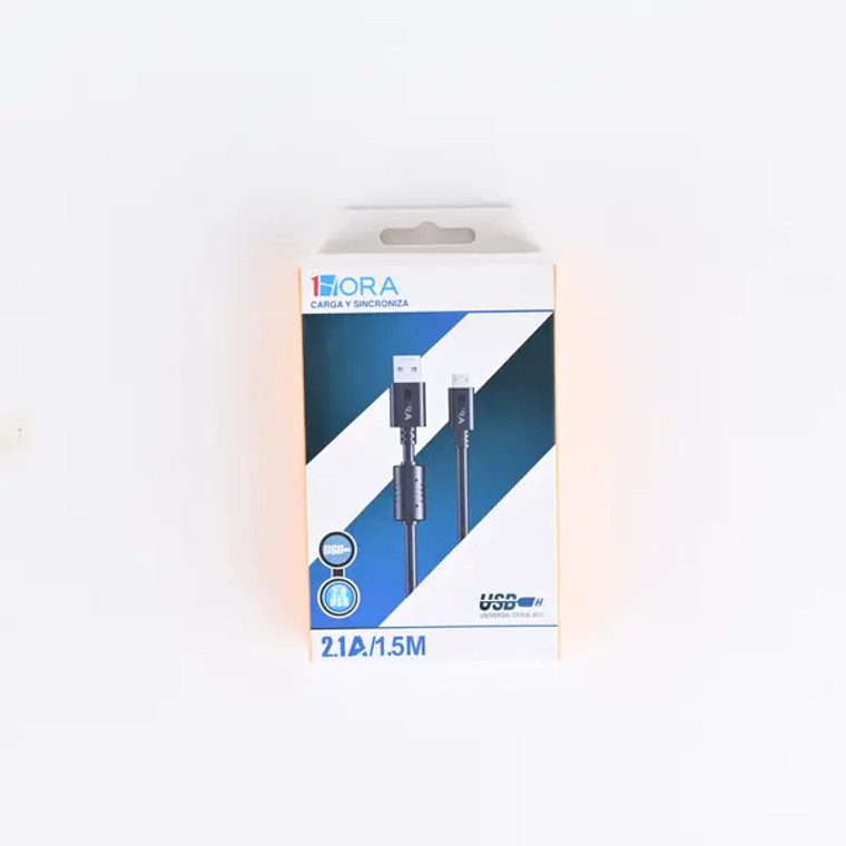 Cable USB Negro tipo v8 CAB031-N 1.5 mts