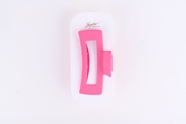 Pinza rectangular Rosa Fushia HCP-2921-002 10.5 cm