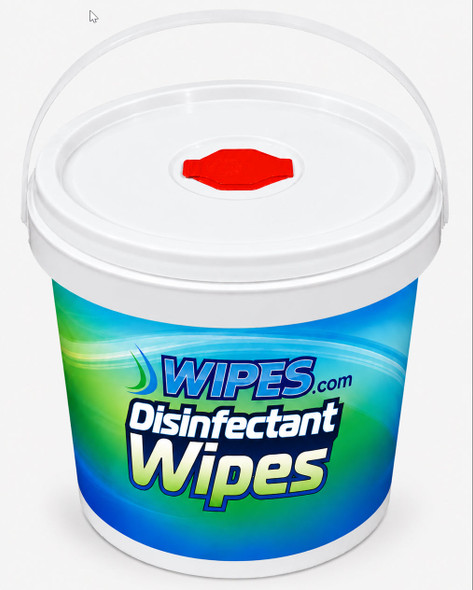 Disinfecting Wipes Bucket and Label