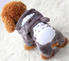 Grey Soft Fleece Animal Character Dog Onesie Pyjamas