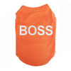 Orange Boss Design Dog Vest