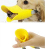 Yellow Silicone Duck Mask Dog Muzzle