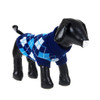 Dark Blue Check Knitted Dog Jumper