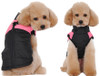 Black Pink Padded Dog Vest Coat