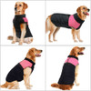 Black Pink Padded Dog Vest Coat