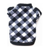 Black White Check Dog Fleece Jumper