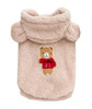 Beige Teddy Bear Fleece Dog Coat
