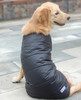 Grey Black Reversible Dog Vest Coat