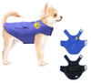 Blue Black Reversible Dog Vest Coat