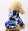 Blue Camo Dog Hoodie