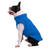 Blue Plain Fleece Dog Coat