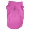 Pink Plain Fleece Dog Coat