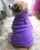 Purple Plain Fleece Dog Coat