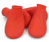 Red Rubber Waterproof Dog Boots