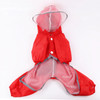 Red Dinosaur Dog Rainsuit