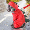 Red Dinosaur Dog Rainsuit