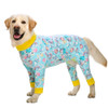 Blue Rainbows Large Dog Onesie Pyjamas