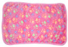 Pink Pawprint Fleece Dog Blanket