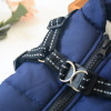 Blue Winter Dog Harness Coat