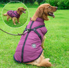 Purple Winter Dog Harness Coat