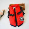 Red Winter Dog Harness Coat