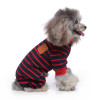 Blue Red Striped Dog Pyjamas