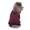 Blue Red Striped Dog Pyjamas