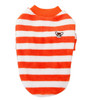 Orange White Striped Fleece Dog Jumper