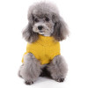 Yellow Plain Turtleneck Knitted Dog Jumper