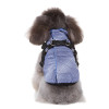 Blue Fleece Lined Dog Harness Coat