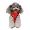 Red Fleece Lined Dog Harness Coat