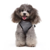 Grey Fleece Lined Dog Harness Coat