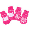 Pink Cat Dog Socks