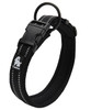 Black Padded Mesh Reflective Dog Collar