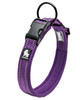 Purple Padded Mesh Reflective Dog Collar