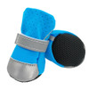 Blue Silver Reflective Dog Boots