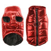 Red Shiny Metallic Dog Body Warmer Coat [Size 3XL]