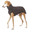 Dark Grey Turtleneck Extra Long Fleece Dog Coat