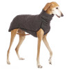 Dark Grey Turtleneck Extra Long Fleece Dog Coat