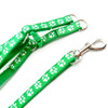 Small Green Pawprint Nylon Dog Harness & Lead Set