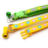 Small Yellow Floral Nylon Dog Collar