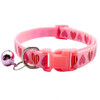 Small Pink Heart Nylon Dog Collar