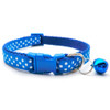 Small Blue Spotty Nylon Dog Collar