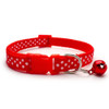 Small Red Spotty Nylon Dog Collar