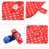 Red Polka Dot Dog Raincoat [Size L]