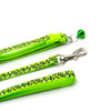 Small Green Leopard Print Nylon Dog Collar & Lead Set