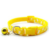 Small Yellow Bone Design Nylon Dog Collar & Lead Set