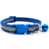 Small Blue Reflective Nylon Dog Collar